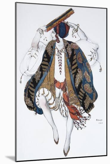 Jewish Dance. Costume Design for the Ballet Cléopatre, 1910-Léon Bakst-Mounted Giclee Print