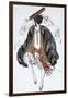 Jewish Dance. Costume Design for the Ballet Cléopatre, 1910-Léon Bakst-Framed Giclee Print