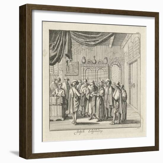 Jewish Divorce-Jan Luyken-Framed Giclee Print