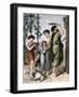 Jewish Family Marking their Home with Lamb's Blood for the First Passover-null-Framed Giclee Print