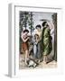 Jewish Family Marking their Home with Lamb's Blood for the First Passover-null-Framed Giclee Print