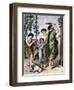 Jewish Family Marking their Home with Lamb's Blood for the First Passover-null-Framed Giclee Print