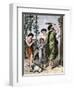 Jewish Family Marking their Home with Lamb's Blood for the First Passover-null-Framed Giclee Print