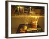 Jewish Festival of Hanukkah, Three Hanukiah with Four Candles Each, Jerusalem, Israel, Middle East-Eitan Simanor-Framed Photographic Print