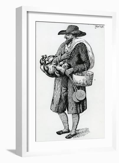 Jewish Hawker of Hamburg, Eighteenth Century-Christoph Suhr-Framed Giclee Print