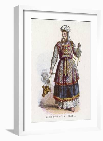 Jewish High Priest in His Ceremonial Garb-null-Framed Art Print