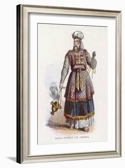 Jewish High Priest in His Ceremonial Garb-null-Framed Art Print