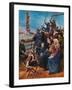 Jewish Immigrants on Ship near Statue of Liberty-null-Framed Giclee Print