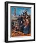 Jewish Immigrants on Ship near Statue of Liberty-null-Framed Giclee Print