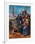 Jewish Immigrants on Ship near Statue of Liberty-null-Framed Giclee Print