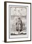 Jewish Man, Dressed for Prayer. on the Background the Portuguese Synagogue of Amsterdam-Jan Luyken-Framed Giclee Print