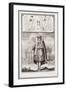 Jewish Man, Dressed for Prayer. on the Background the Portuguese Synagogue of Amsterdam-Jan Luyken-Framed Giclee Print