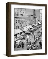 Jewish Market on the East Side, New York, N.Y.-null-Framed Photo