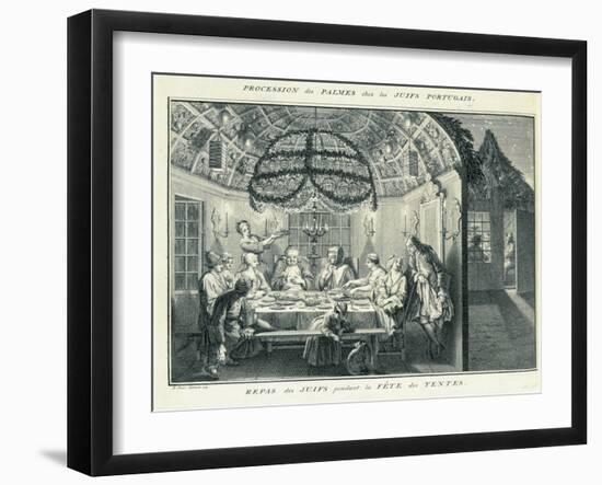 Jewish Meal During the Feast of the Tabernacles-Bernard Picart-Framed Giclee Print