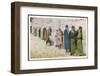 Jewish Men at the Wailing Wall, Jerusalem-null-Framed Photographic Print