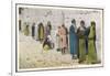 Jewish Men at the Wailing Wall, Jerusalem-null-Framed Photographic Print