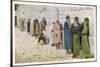 Jewish Men at the Wailing Wall, Jerusalem-null-Stretched Canvas