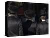 Jewish Men in Traditional Clothes, Old Walled City, Jerusalem, Israel, Middle East-Christian Kober-Stretched Canvas