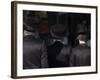 Jewish Men in Traditional Clothes, Old Walled City, Jerusalem, Israel, Middle East-Christian Kober-Framed Photographic Print