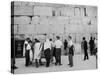 Jewish Men in Various Modes of Traditional Dress at the Wailing Wall in Jerusalem-null-Stretched Canvas