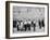 Jewish Men in Various Modes of Traditional Dress at the Wailing Wall in Jerusalem-null-Framed Premium Photographic Print