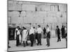 Jewish Men in Various Modes of Traditional Dress at the Wailing Wall in Jerusalem-null-Mounted Photographic Print