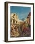 Jewish Musicians in the Streets of Tetuan, C.1858 (Oil on Canvas)-Alfred Dehodencq-Framed Giclee Print