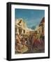 Jewish Musicians in the Streets of Tetuan, C.1858 (Oil on Canvas)-Alfred Dehodencq-Framed Giclee Print