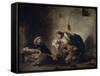 Jewish Musicians of Mogador-Eugene Delacroix-Framed Stretched Canvas
