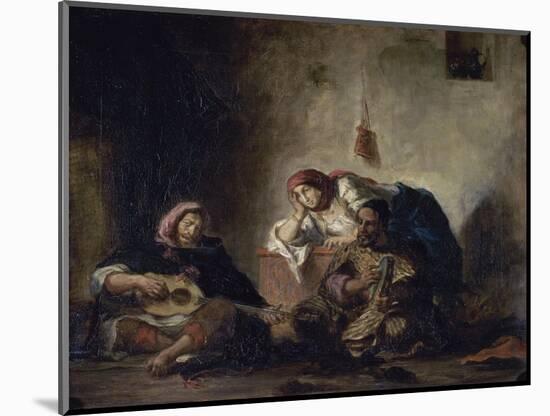 Jewish Musicians of Mogador-Eugene Delacroix-Mounted Giclee Print