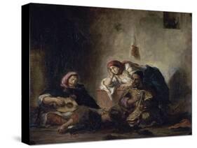 Jewish Musicians of Mogador-Eugene Delacroix-Stretched Canvas
