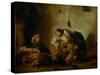 Jewish Musicians of Mogador-Eugene Delacroix-Stretched Canvas