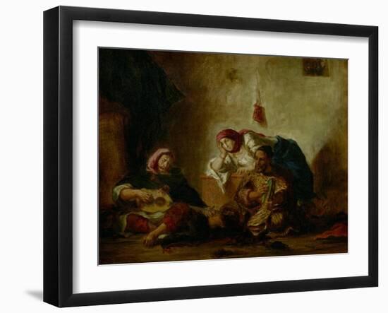 Jewish Musicians of Mogador-Eugene Delacroix-Framed Giclee Print