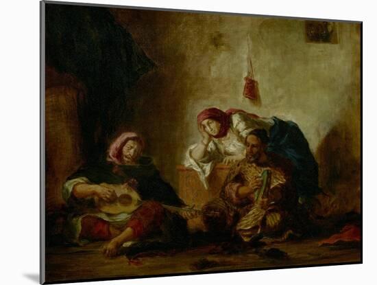 Jewish Musicians of Mogador-Eugene Delacroix-Mounted Giclee Print