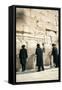 Jewish Orthodox Men Pray at Western Wall, Jerusalem, Israel-David Noyes-Framed Stretched Canvas