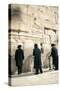 Jewish Orthodox Men Pray at Western Wall, Jerusalem, Israel-David Noyes-Stretched Canvas