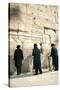Jewish Orthodox Men Pray at Western Wall, Jerusalem, Israel-David Noyes-Stretched Canvas