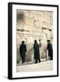 Jewish Orthodox Men Pray at Western Wall, Jerusalem, Israel-David Noyes-Framed Photographic Print