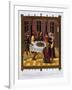 Jewish Passover Ceremony, from 15th century Missal, Manuscript Attributed to School of Van Eyck-null-Framed Giclee Print