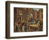 Jewish Quarter in Amsterdam; Judengasse in Amsterdam, Ecke Jodenbreestraat, 1905 (Oil on Board)-Max Liebermann-Framed Giclee Print