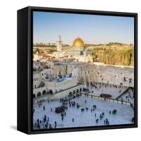 Jewish Quarter of the Western Wall Plaza, Old City, UNESCO World Heritage Site, Jerusalem, Israel-Gavin Hellier-Framed Stretched Canvas