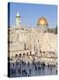 Jewish Quarter of Western Wall Plaza and Dome of Rock, UNESCO World Heritage Site, Jerusalem Israel-Gavin Hellier-Stretched Canvas