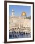 Jewish Quarter of Western Wall Plaza and Dome of Rock, UNESCO World Heritage Site, Jerusalem Israel-Gavin Hellier-Framed Photographic Print