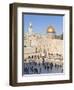 Jewish Quarter of Western Wall Plaza and Dome of Rock, UNESCO World Heritage Site, Jerusalem Israel-Gavin Hellier-Framed Photographic Print