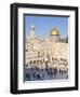 Jewish Quarter of Western Wall Plaza and Dome of Rock, UNESCO World Heritage Site, Jerusalem Israel-Gavin Hellier-Framed Photographic Print