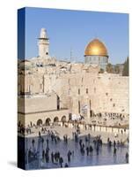 Jewish Quarter of Western Wall Plaza and Dome of Rock, UNESCO World Heritage Site, Jerusalem Israel-Gavin Hellier-Stretched Canvas