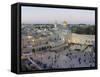 Jewish Quarter of Western Wall Plaza, Old City, UNESCO World Heritage Site, Jerusalem, Israel-Gavin Hellier-Framed Stretched Canvas