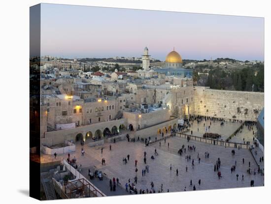 Jewish Quarter of Western Wall Plaza, Old City, UNESCO World Heritage Site, Jerusalem, Israel-Gavin Hellier-Stretched Canvas