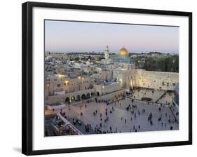 Jewish Quarter of Western Wall Plaza, Old City, UNESCO World Heritage Site, Jerusalem, Israel-Gavin Hellier-Framed Photographic Print