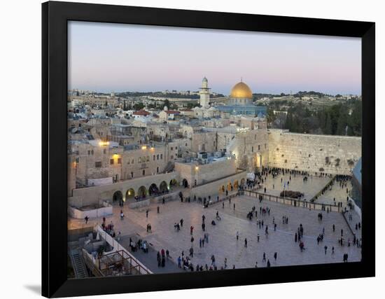 Jewish Quarter of Western Wall Plaza, Old City, UNESCO World Heritage Site, Jerusalem, Israel-Gavin Hellier-Framed Photographic Print